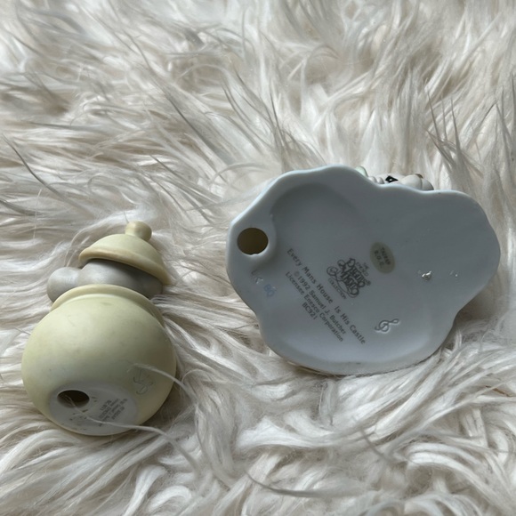 Precious Moments Antique Figurine Mouse & Beaver Lot Set VTG Rare - Picture 5 of 7